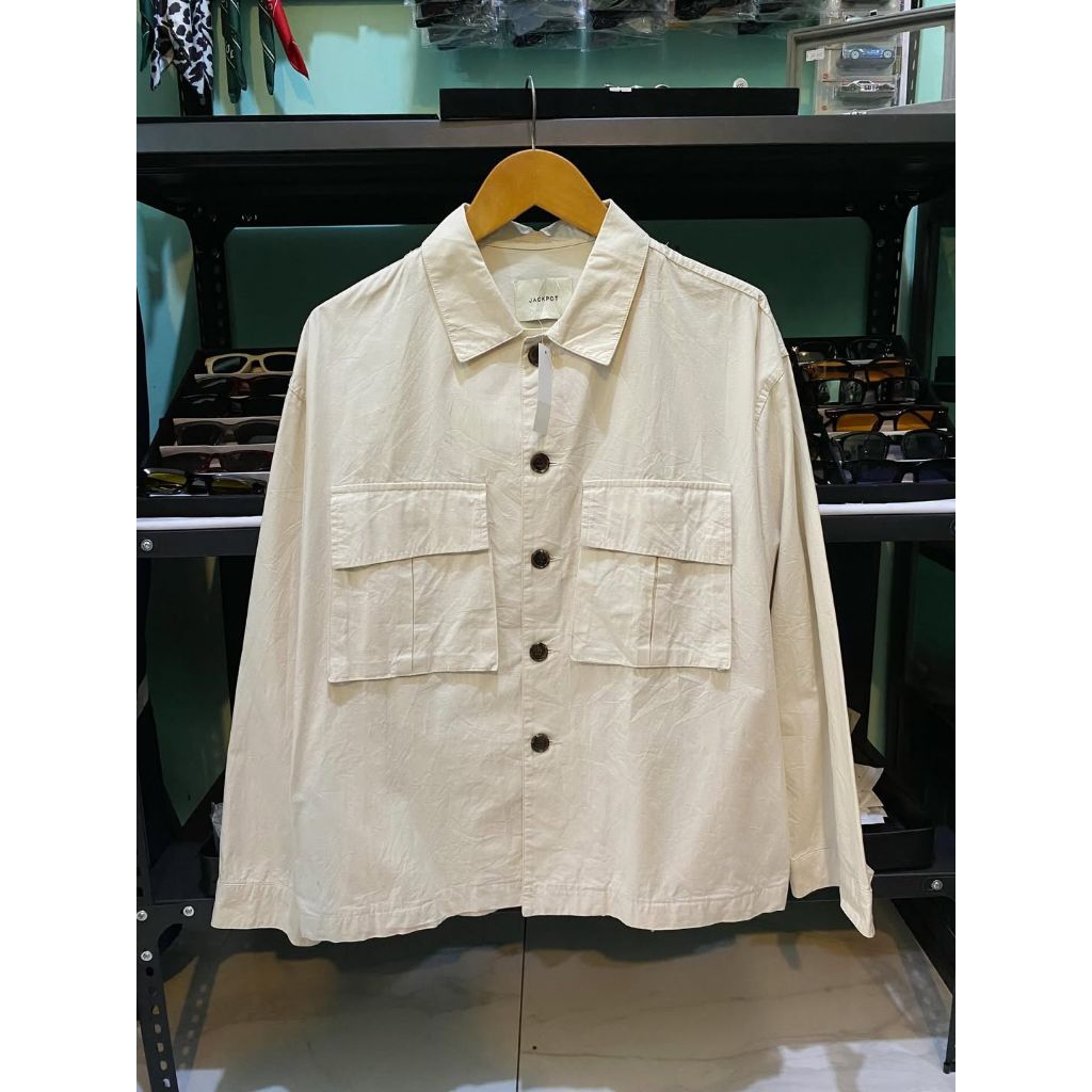 Kemeja outer double pocket Jackpot Authentic