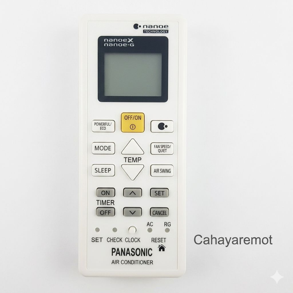 REMOT AC PANASONII NANOE X NANOE G CS -PN5WKJ CS-  PN9WKJ