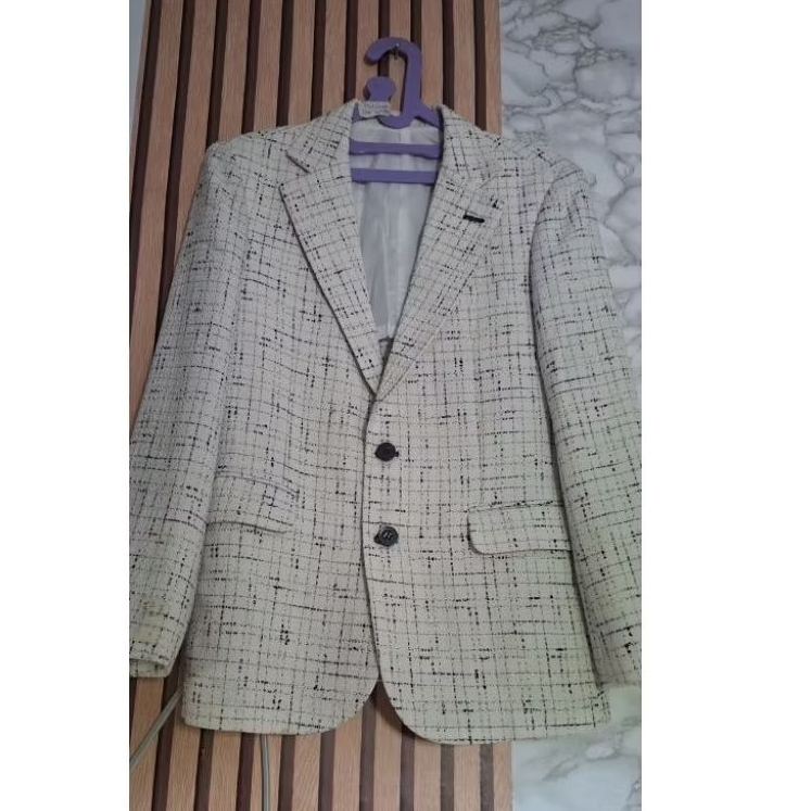 blazer tweed bahan premium