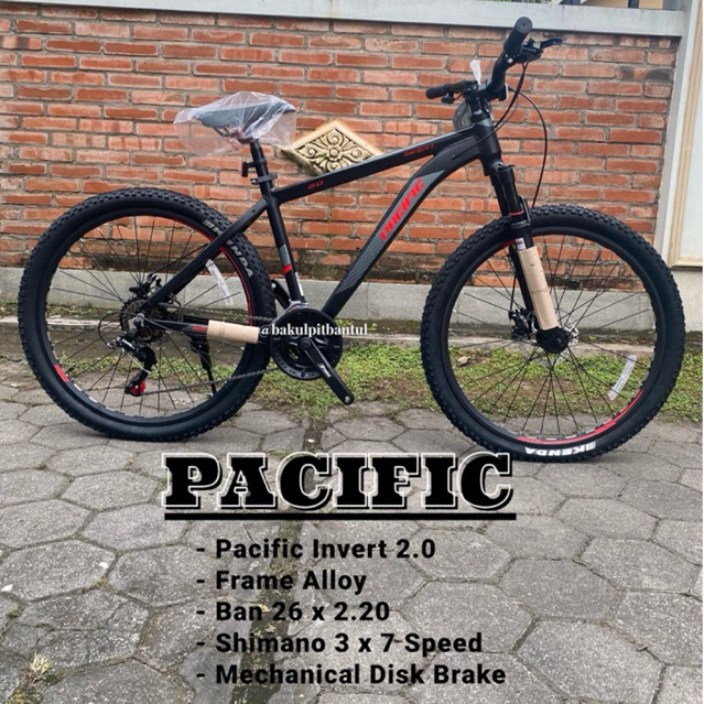 Sepeda Anak cowok mtb ring 26 Pacific invert 2.0 rangka alloy | Sepeda Gunung ring 26 Pacific invert