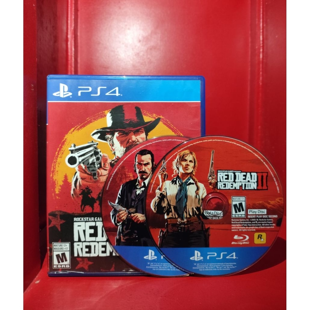 Bd/Kaset Red Dead Redemption 2 Rdr 2 plus Map PS4