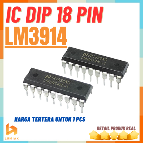 IC LM3914 LM3914N-1 DIP-18 Dot Bar Display Driver IC Analog to LED Level Indicator LM3914N DIP18 Ori