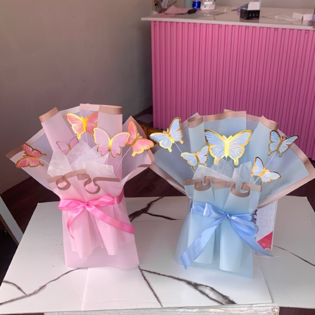 Buket Kupu-kupu LED Murah | Buket anniversary Ulangtahun | Buket kupu-kupu buat pacar romantis Hadia