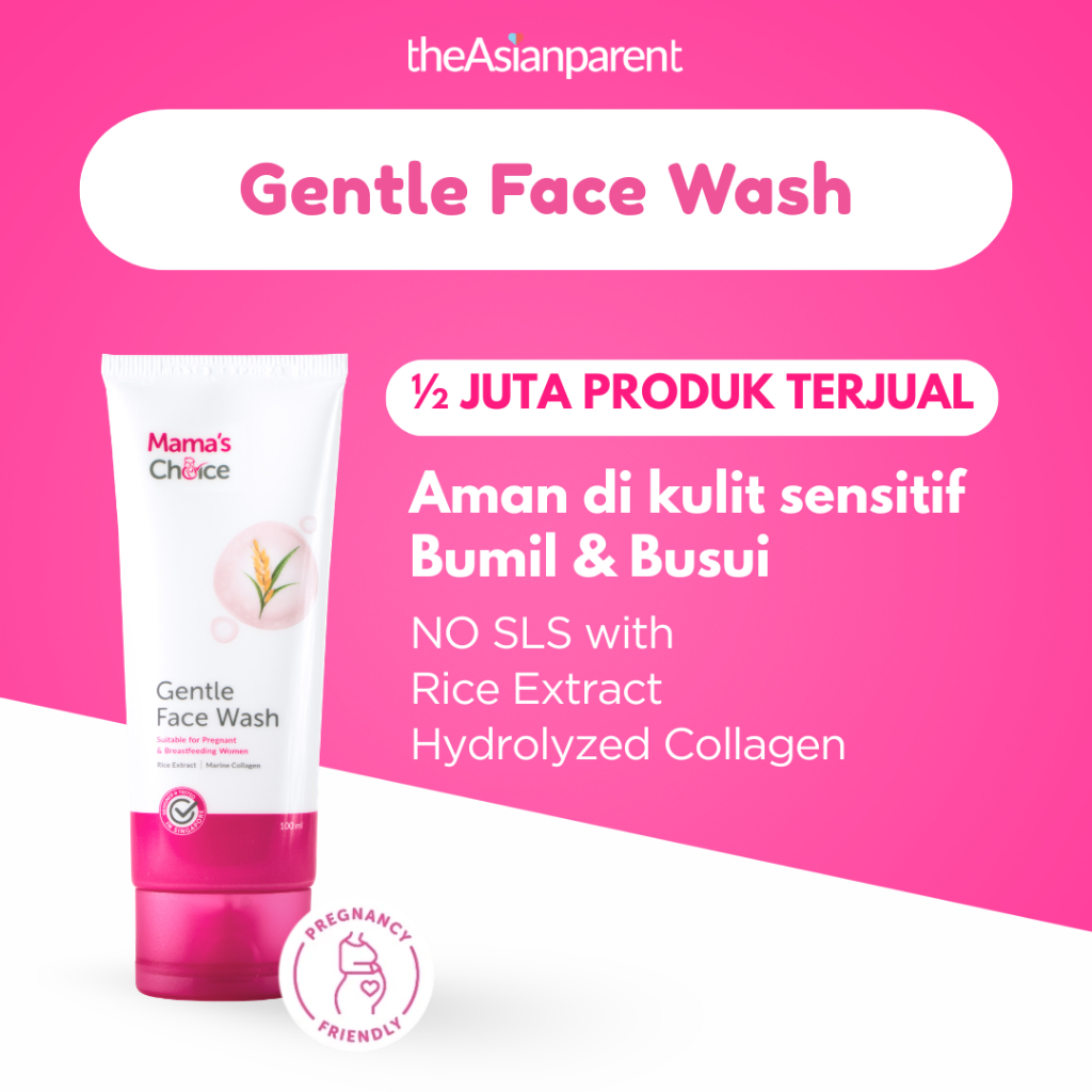 Mama's Choice Gentle Face Wash | Face Wash Bumil & Busui - Sabun Pembersih Wajah Aman Halal Natural 