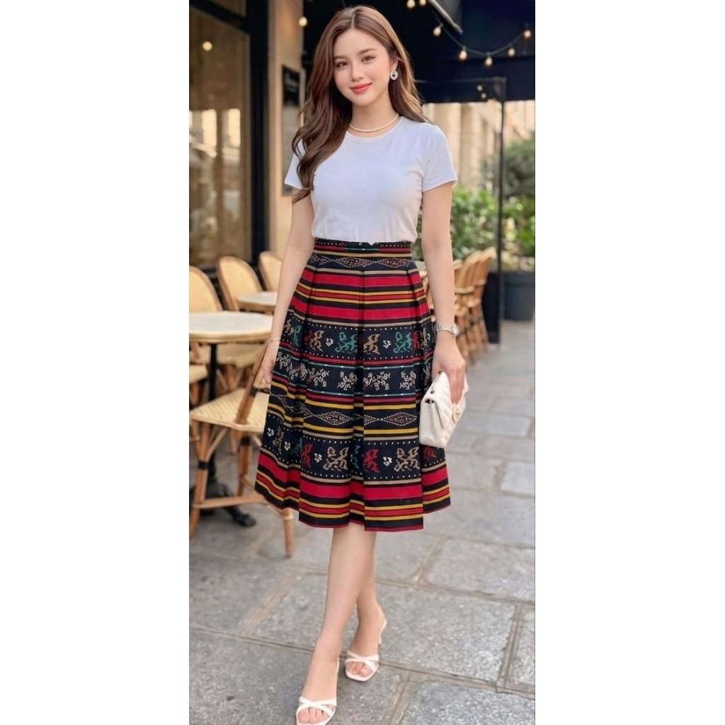 ROK BATIK KATUN STRECTH+PINGGANG KARET