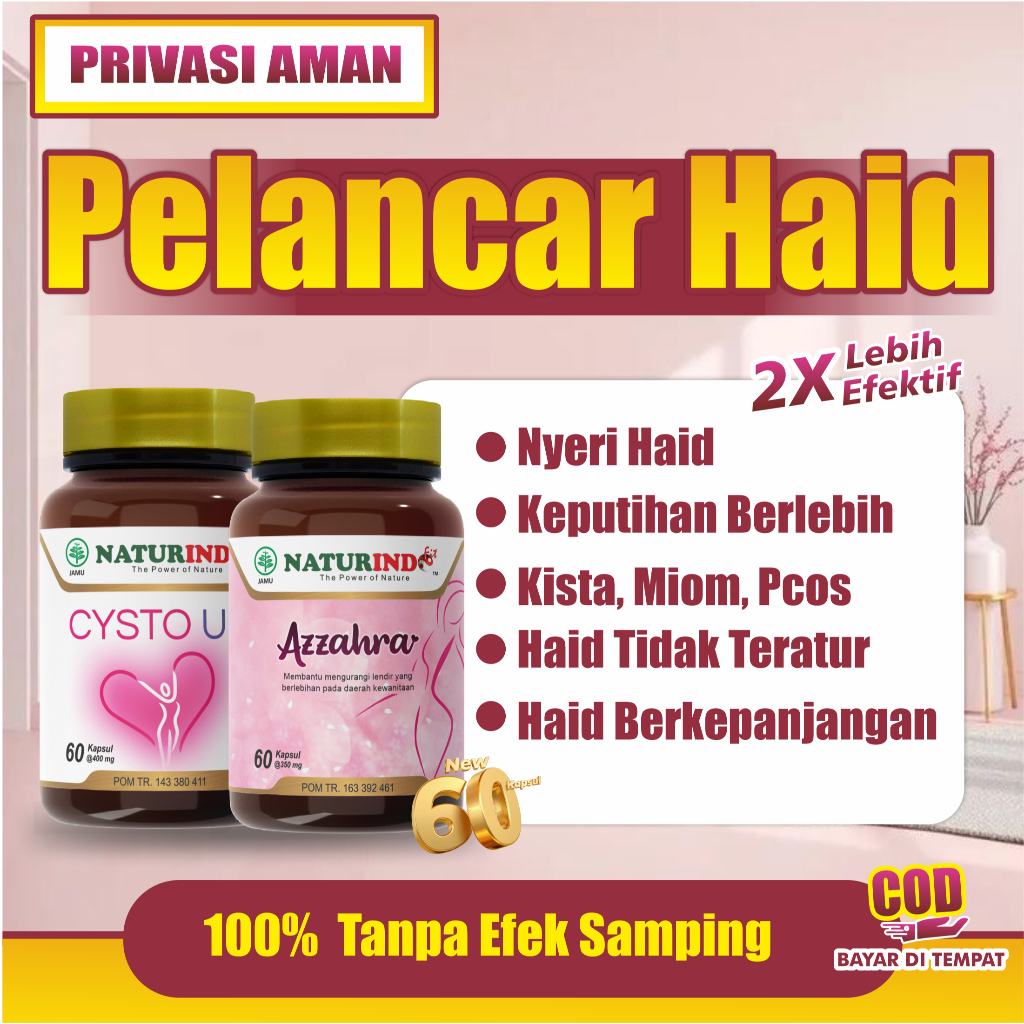 Obat Telat Dateng Bulan Pelancar Haid Telat 1 - 5 Bulan Terlambat Datang Bulan Paling Ampuh Azzahra