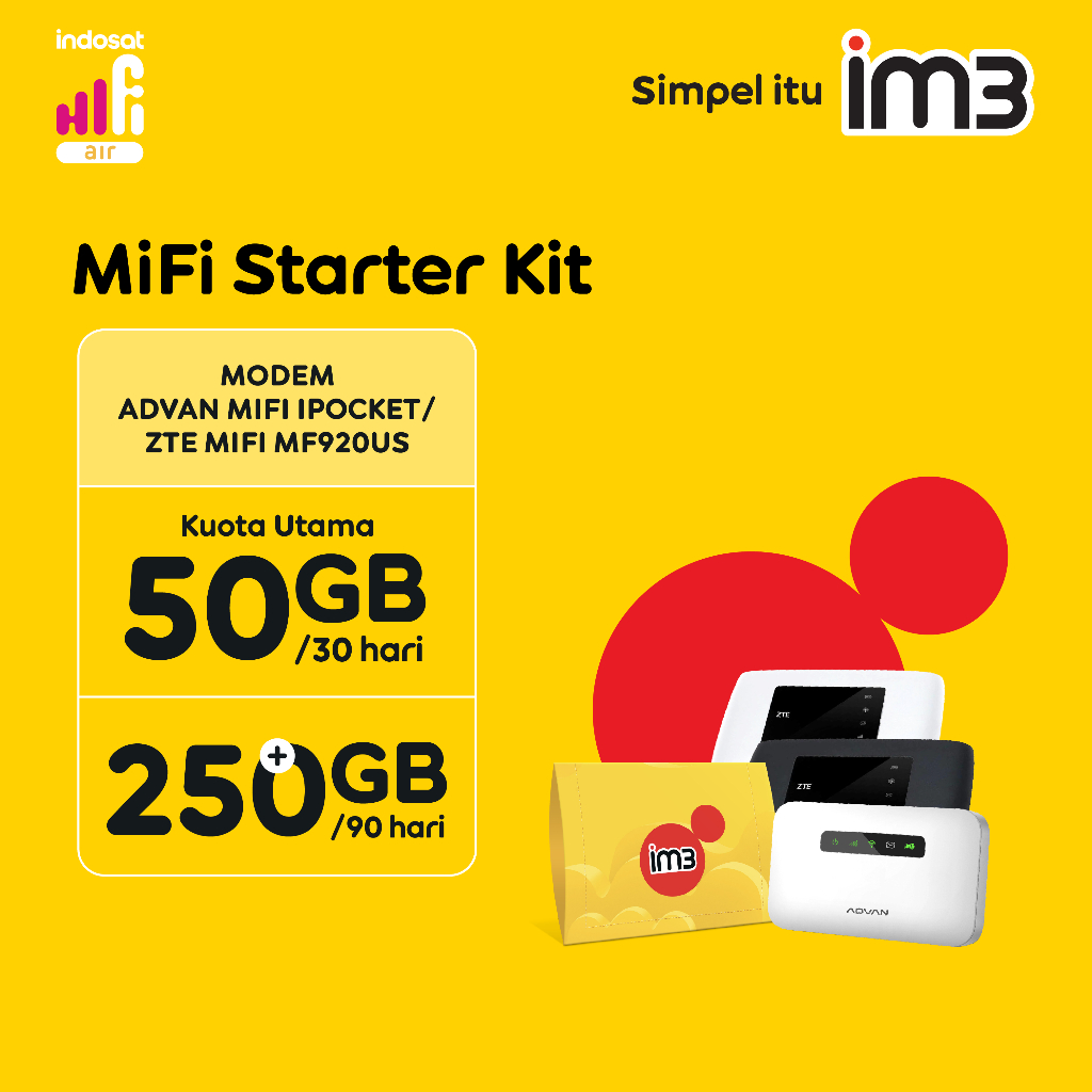 Indosat MiFi: Mobile WiFi + SIM Card IM3