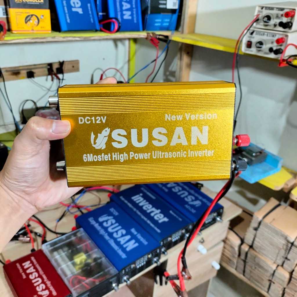 Susan 6Mosfet Inverter Ultrasonik12V Daya Tinggiuntuk Outdoor dengan Perlindungan Baterai dan Frekue