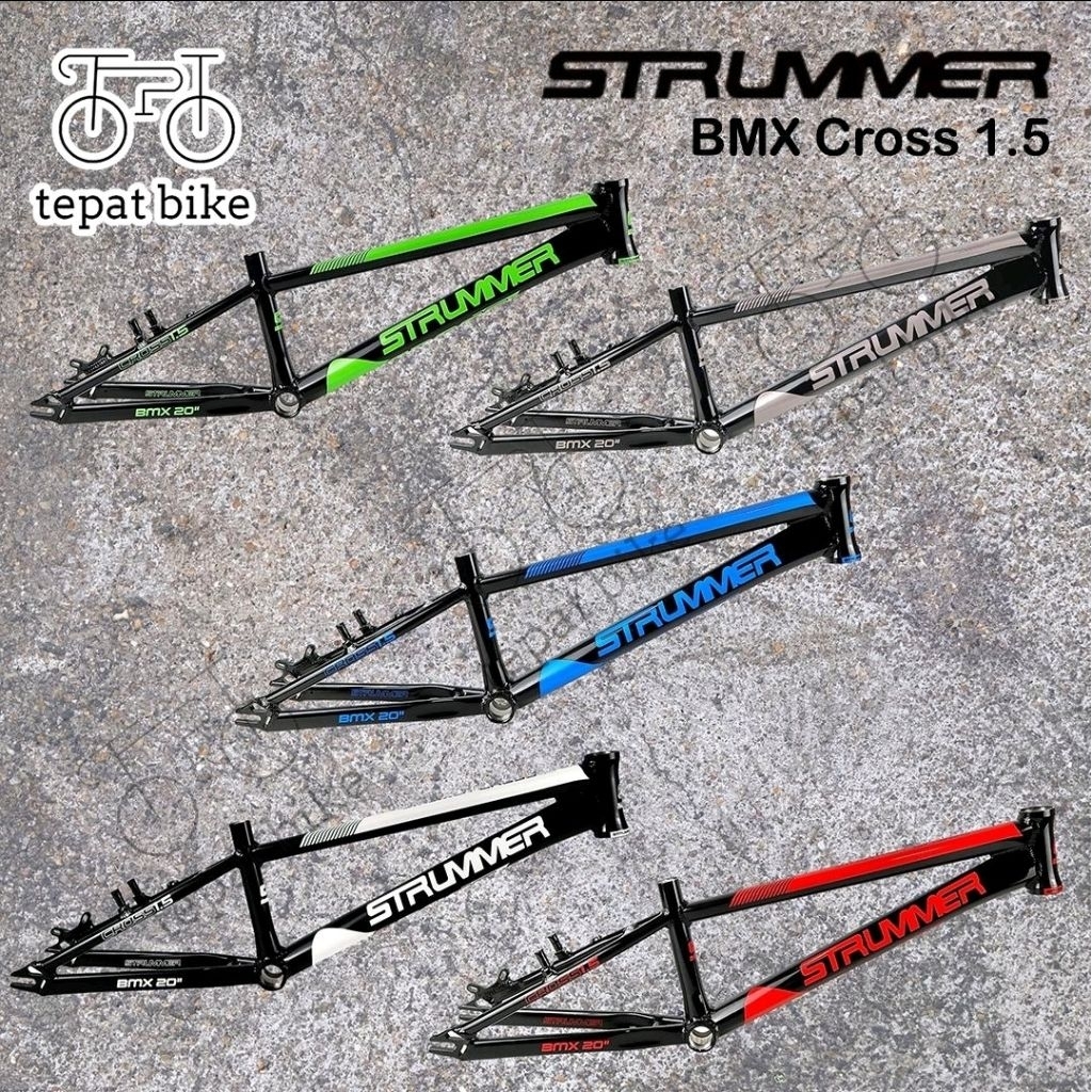 Frame BMX 20 Strummer Cross 1.5 Alloy Semi-Internal Cable 20 Inch / Batangan BMX Race Street
