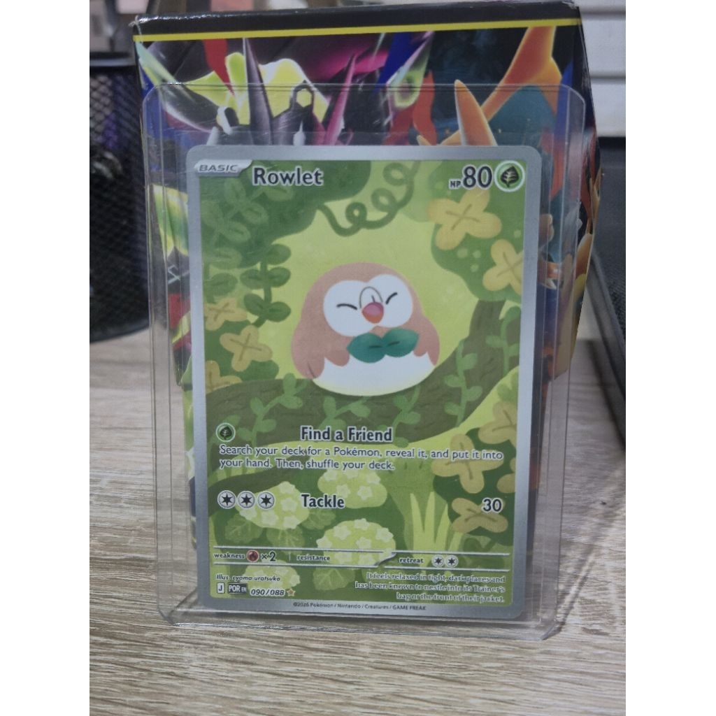 Kartu TCG Pokemon AR Rowlet English