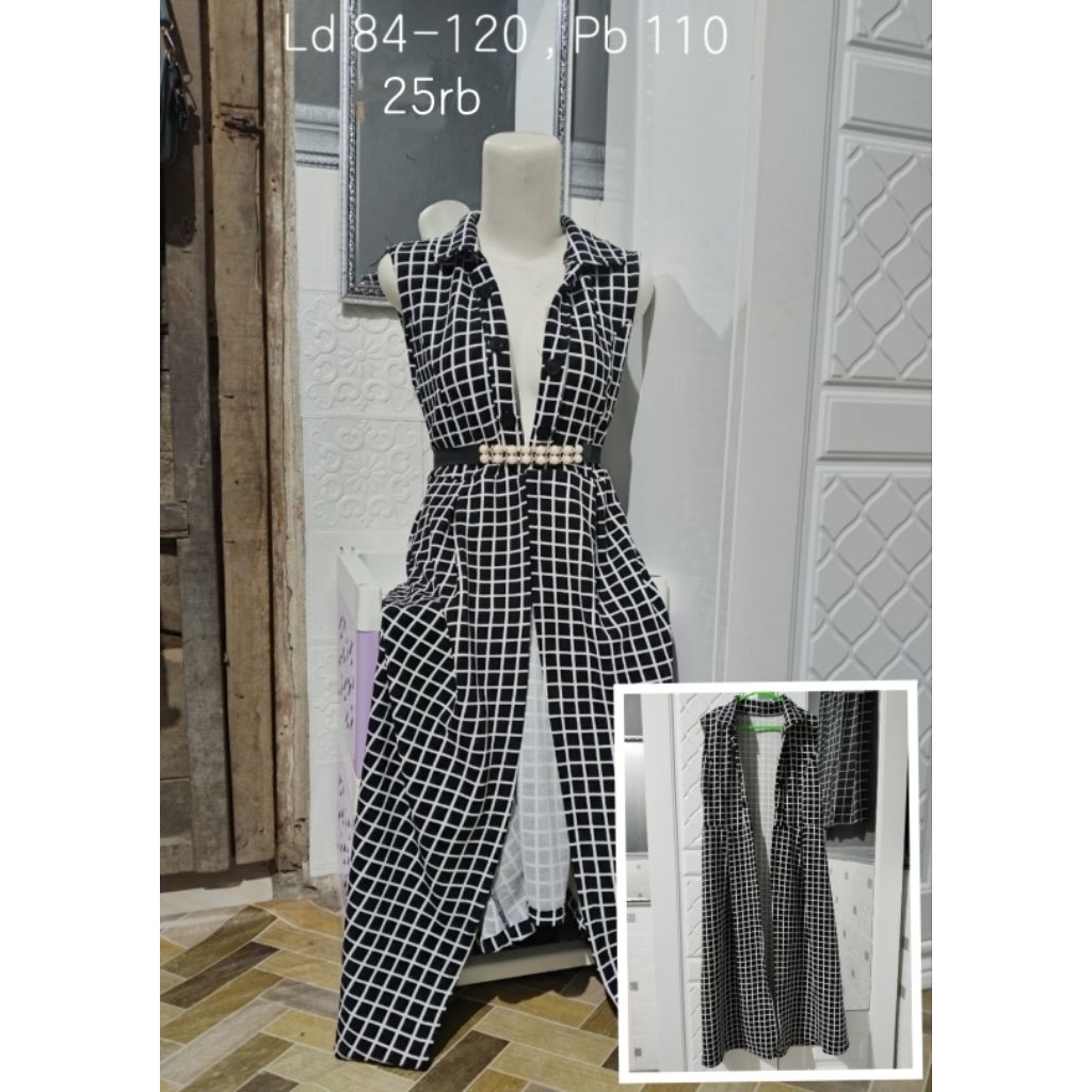Outer Kotak Hitam Putih SilvinnyStore