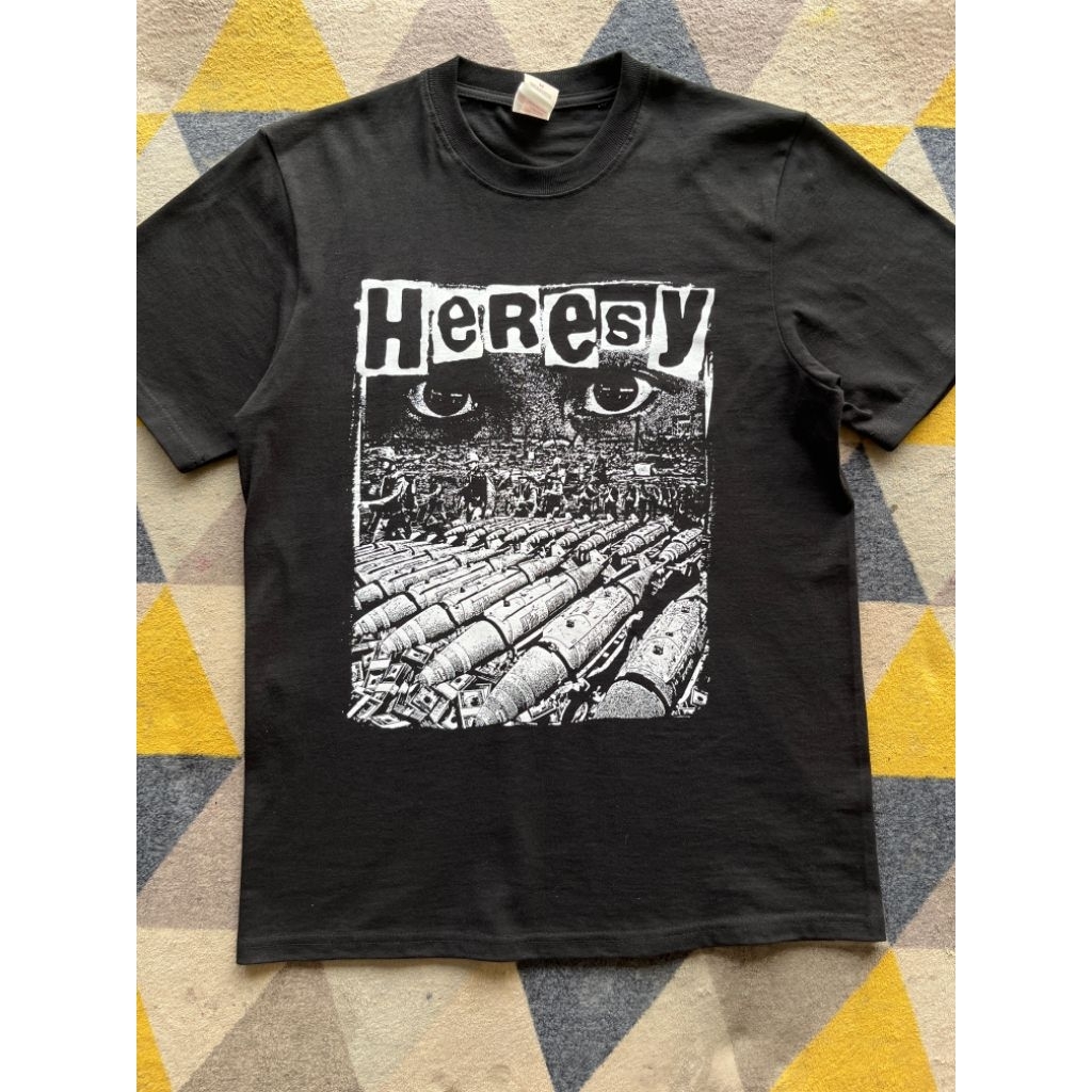 KAOS BAND HERESY TAG STITCH SUPPLY HEAVY COTTON