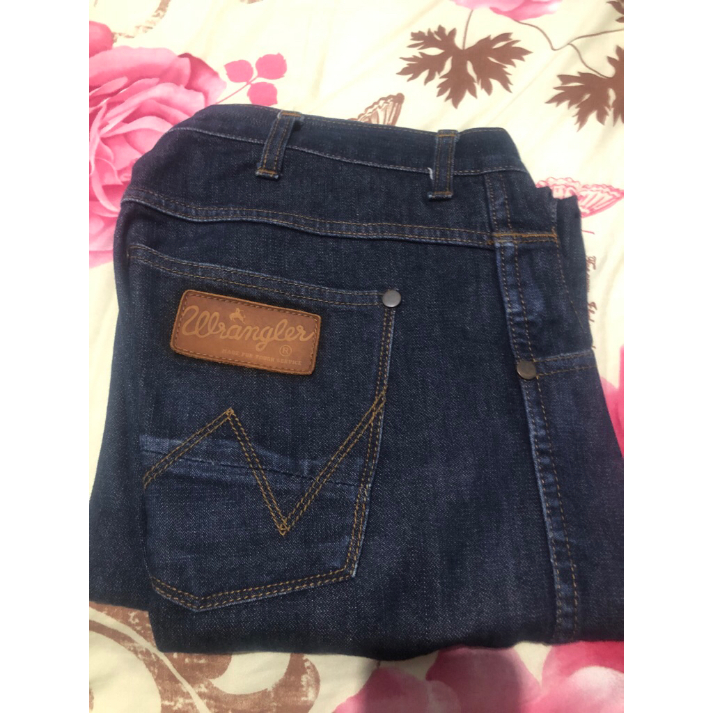 WRANGLER SPENCER BLACK INDIGO JEANS 33x32