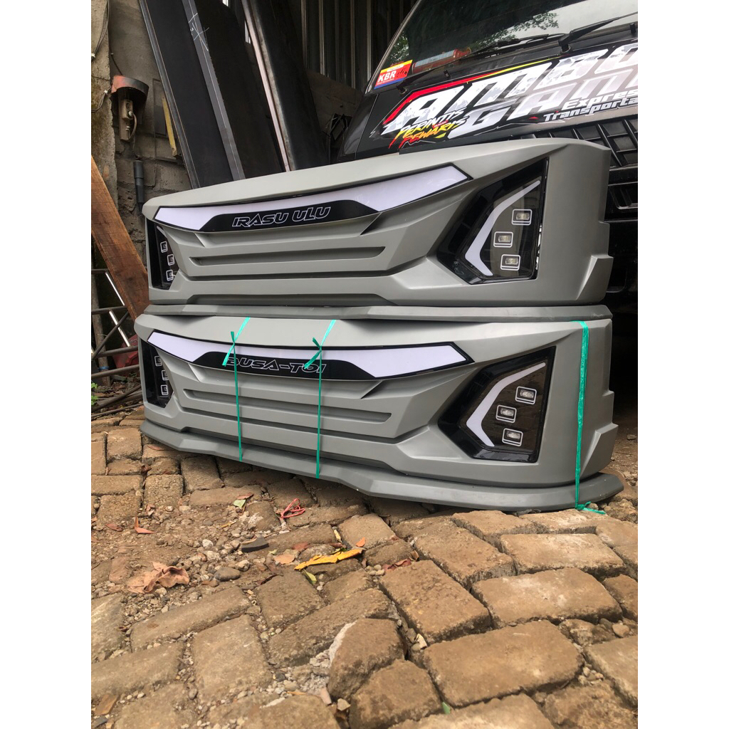 BEMPER JB5 TRUK DAN PIKUP BESI LAMPU RGB HIDROLIK
