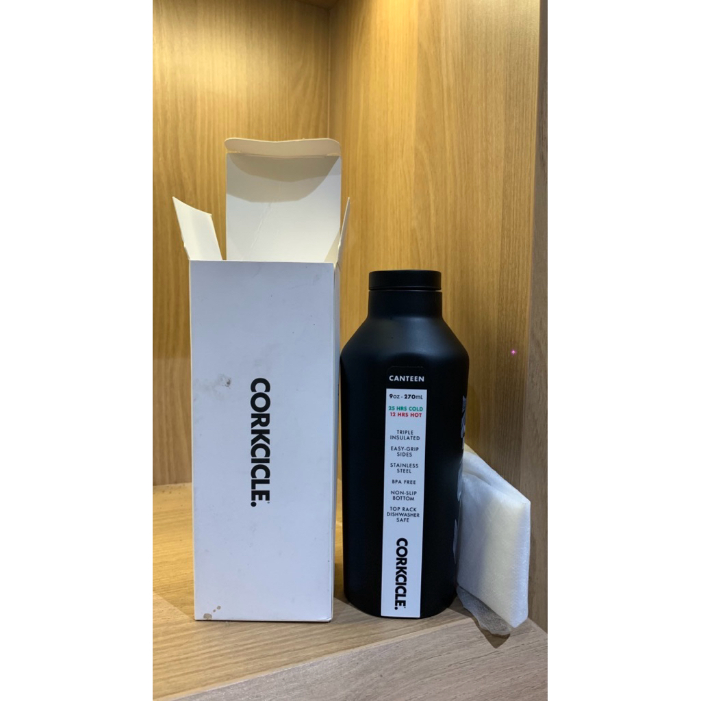 PRELOVED CORKCICLE 9oz (270ml)- Hitam
