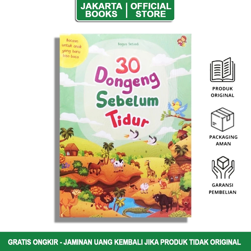 Buku Anak Cerita Dongeng Sebelum Tidur Original -  30 Dongeng Sebelum Tidur