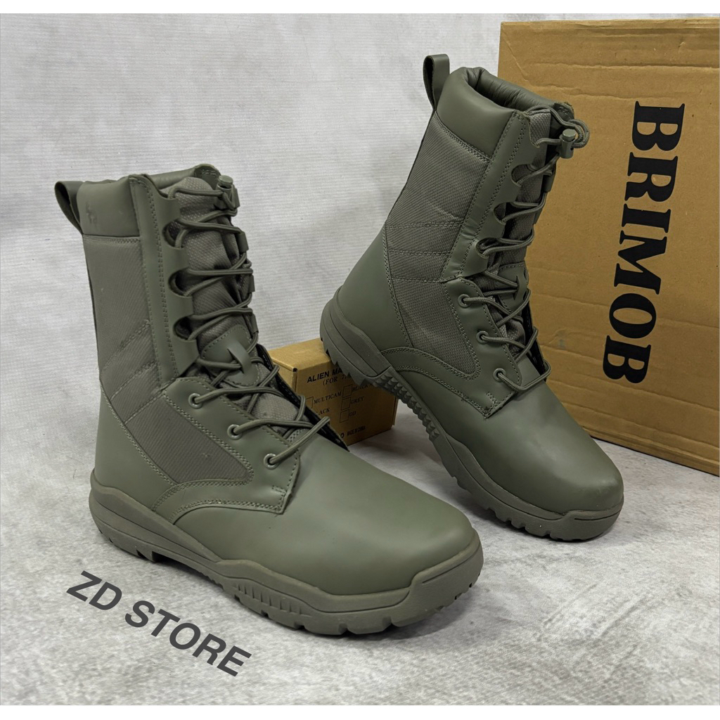 Sepatu PDL TACTICAL HIJAU BRIMOB JATAH 2024/Sepatu PDL HIJAU BRIMOB 2024