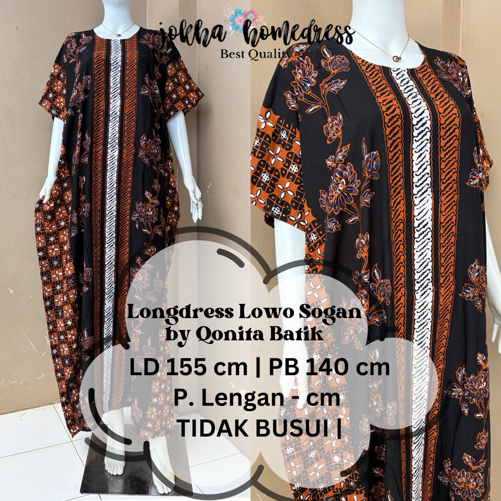 Longdress Lowo Sogan Tulis by Qonita Batik Pekalongan