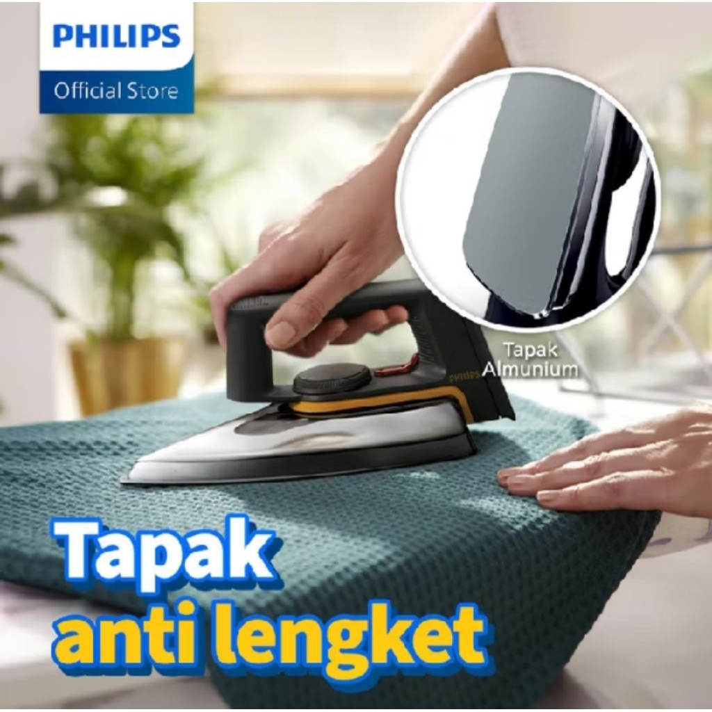PROMO TERBARU SETRIKA PHILIPS ANTI LENGKET HD1129/34