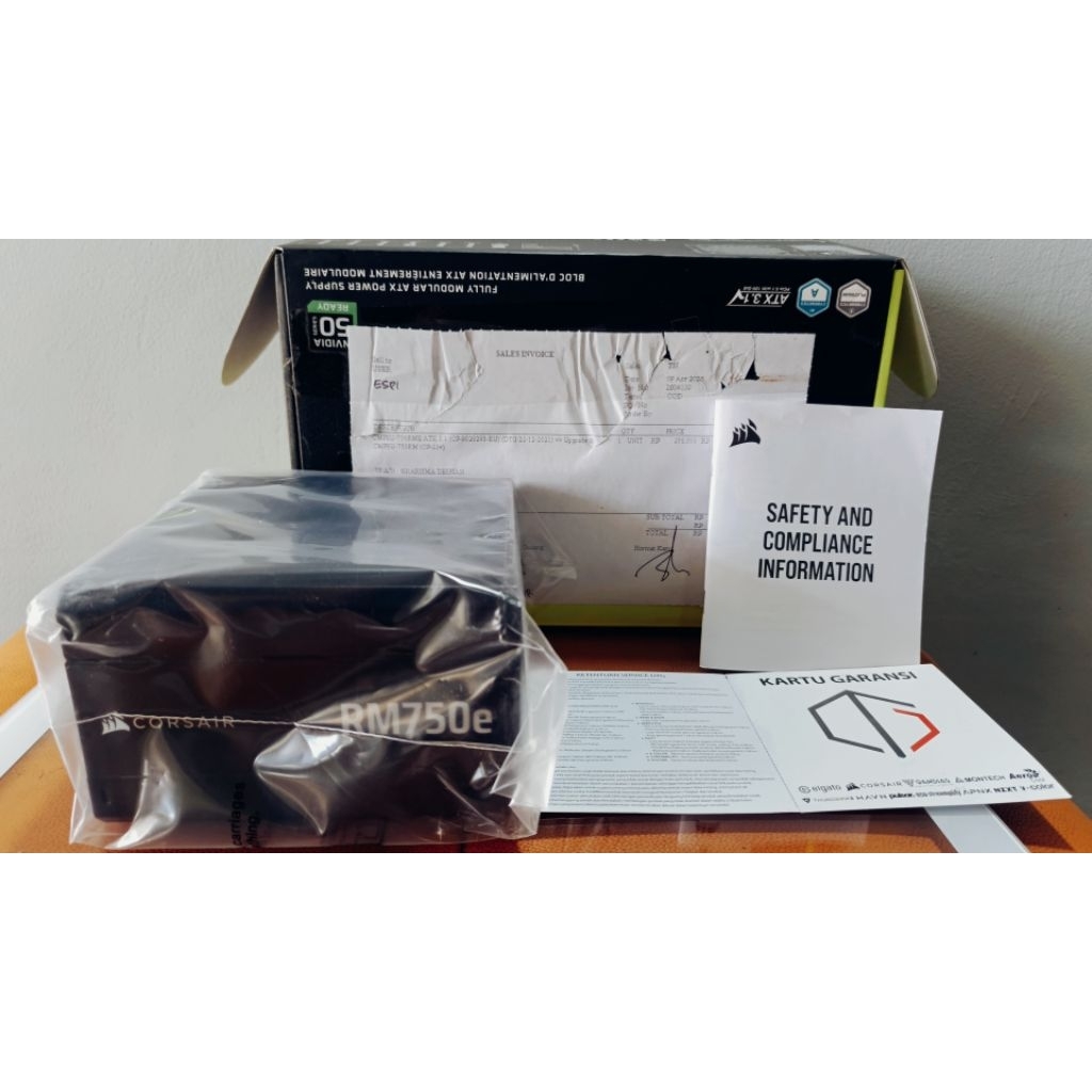 CORSAIR RM750e 750w 80+ Gold Full Modular | BNOB | GARANSI 2031