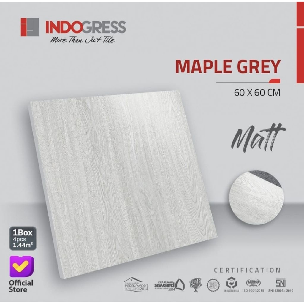 Granite 60x60 Indogress Maple Grey | Matt