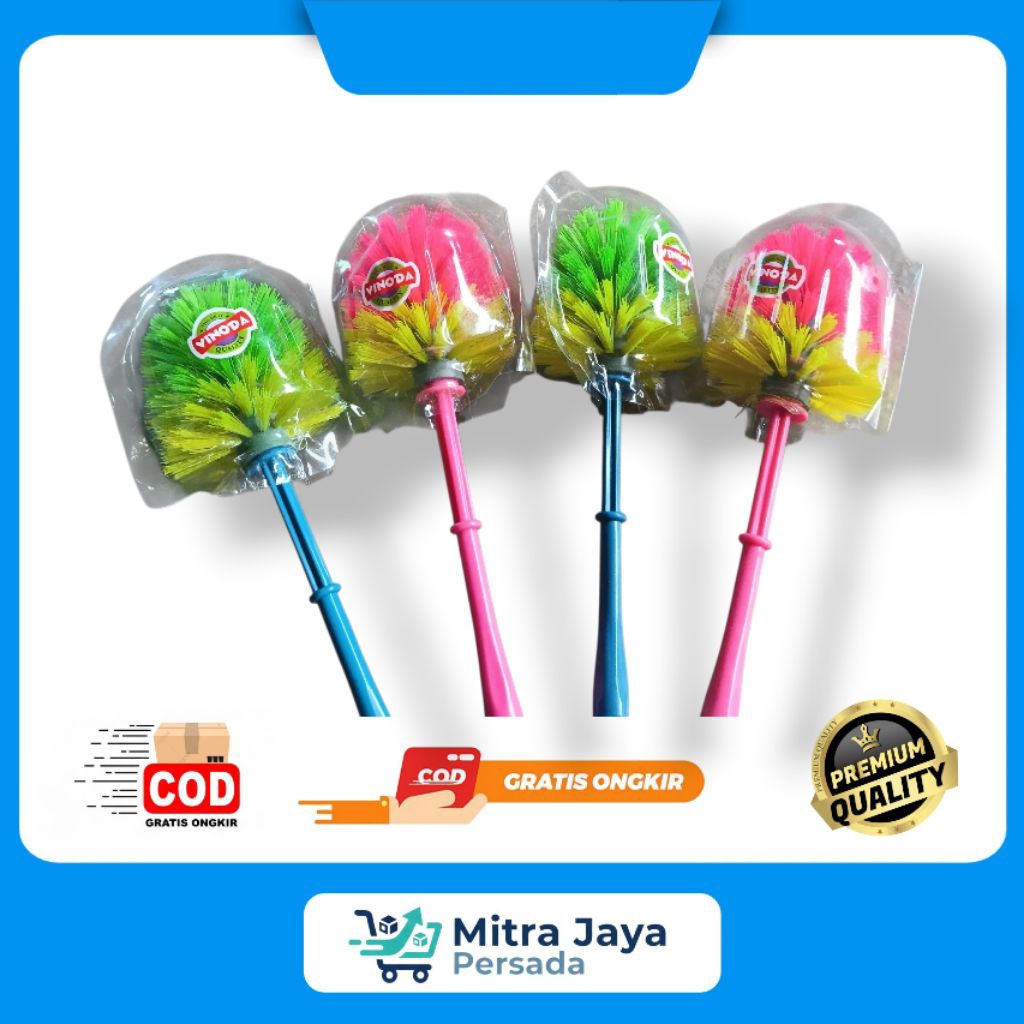 Sikat WC Kamar mandi Mom Love / Sikat kamar mandi Vinoda gagang plastik