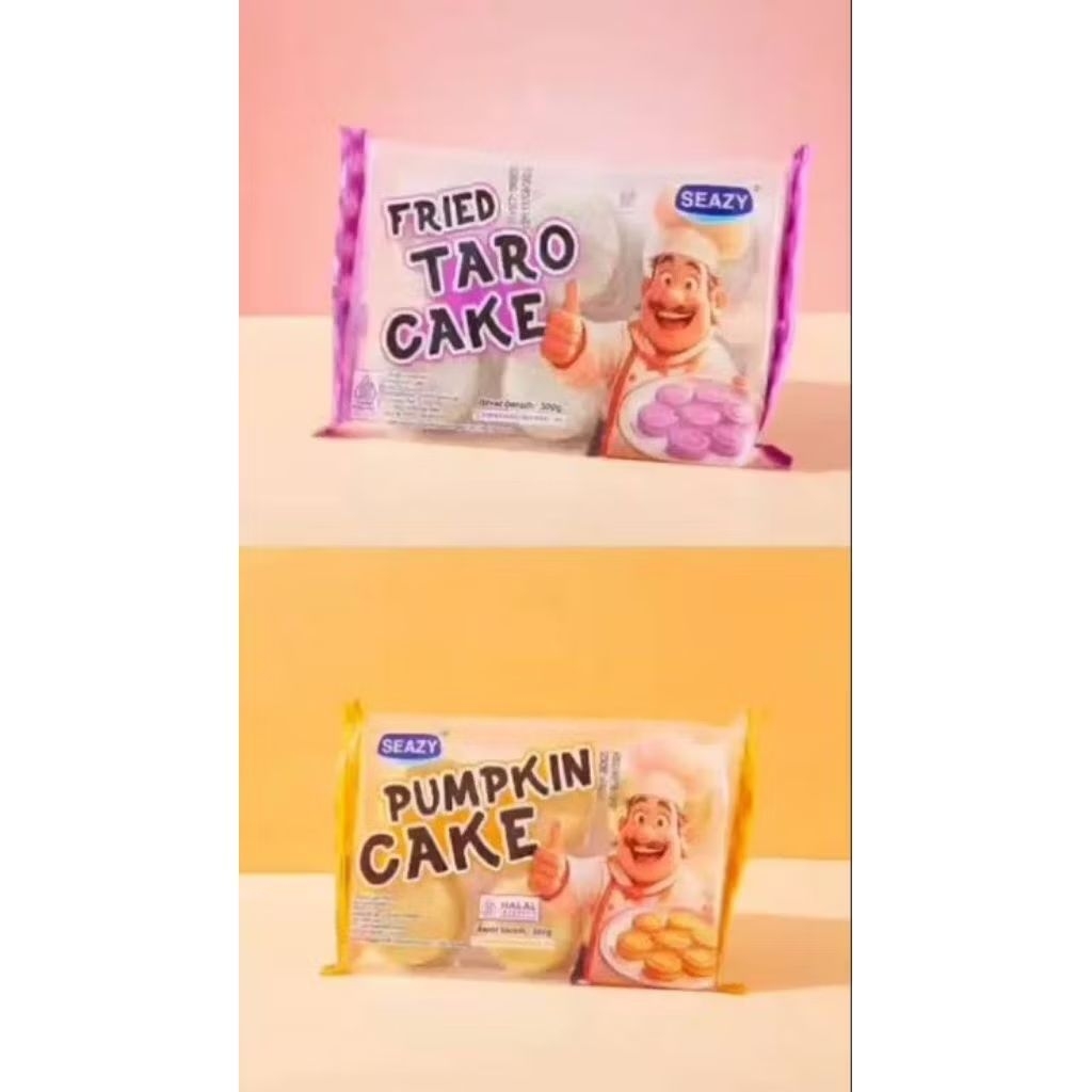 SEAZY FRIED TARO PUMPKIN CAKE KUE LABU TALAS 300GR