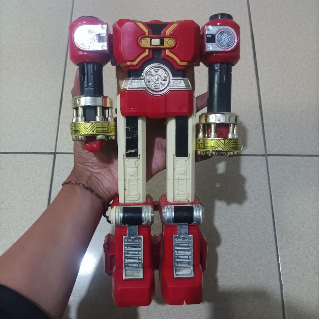 Vintage Original Bandai DX Megazord Power Rangers Zeo Mainan Action Figure