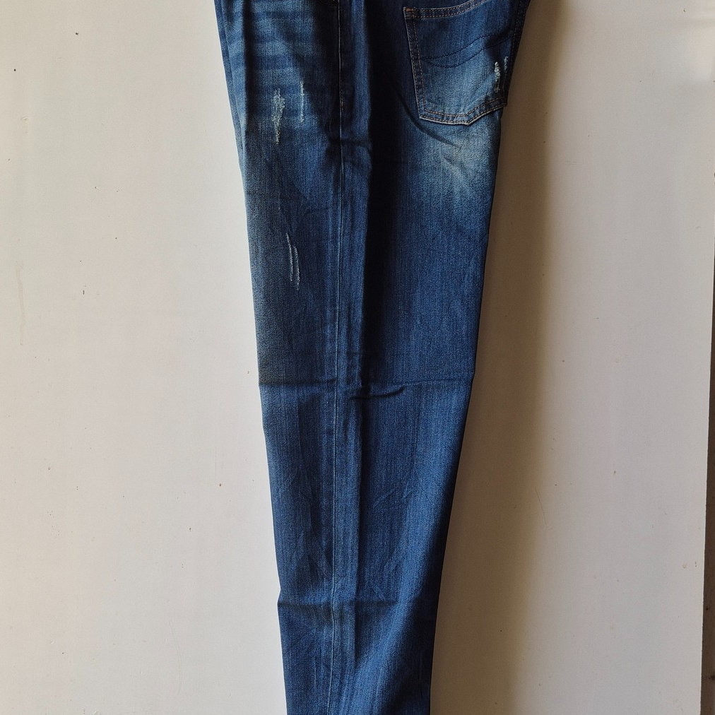 FRJ Jeans Boyfriend Tapered Celana Panjang Denim Wanita Motif Fading Cakar Size 30