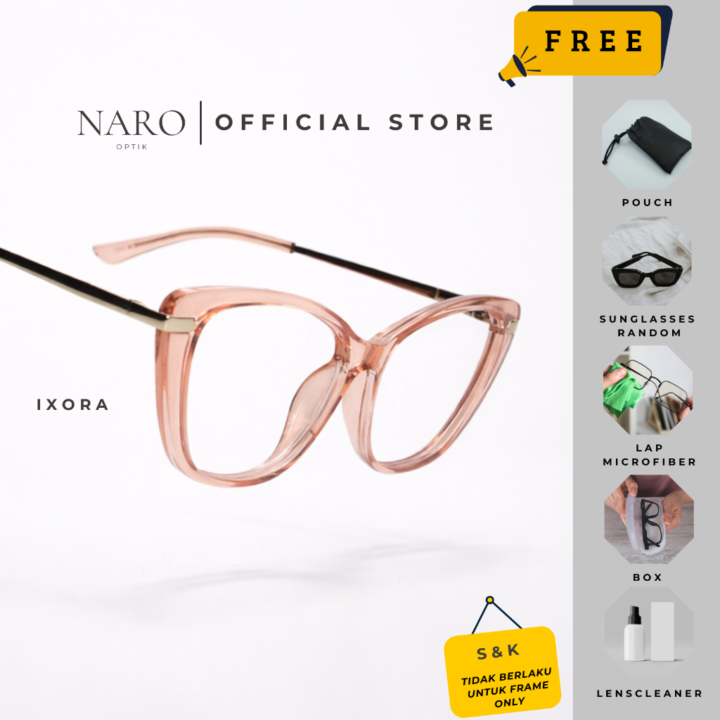 NARO Frame Kacamata Ixora Model Cat Eye Besar
