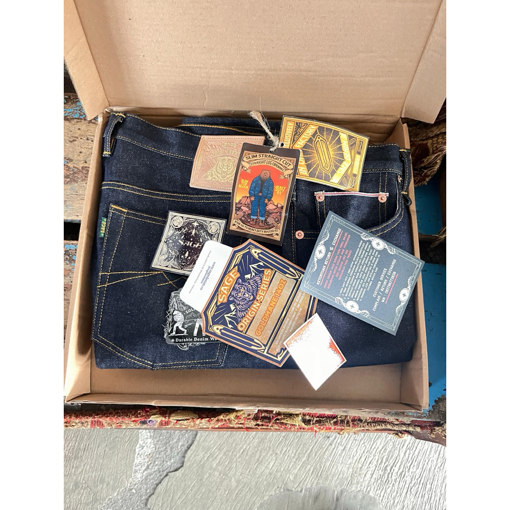 denim sage origins:goldmane 14oz co