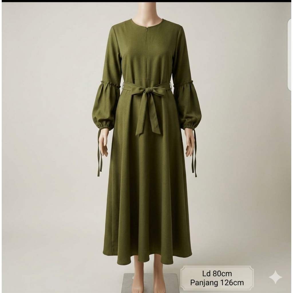 Gamis wanita moscrepe/gamis wanita kaos