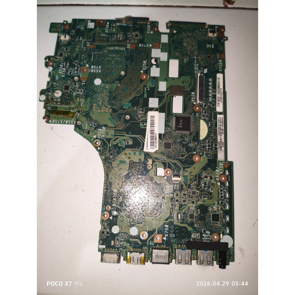 bahan kanibal motherboard laptop asus x550 x550ze amd a10