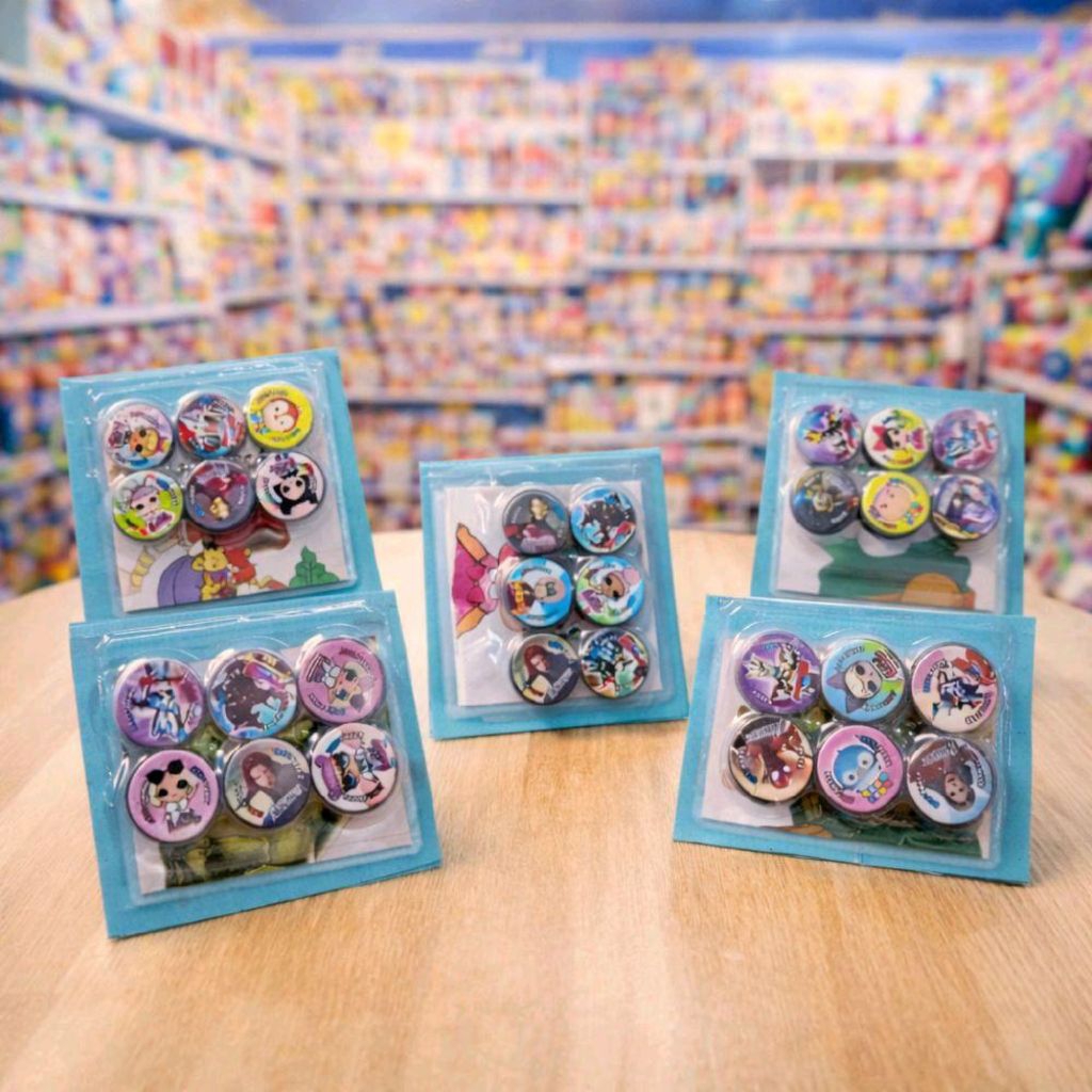 [ 5 Set 30 PCS ] Mainan Magnet Kancing Karakter / Mainan Edukasi Magnet Kancing Premium / Magnet Kan