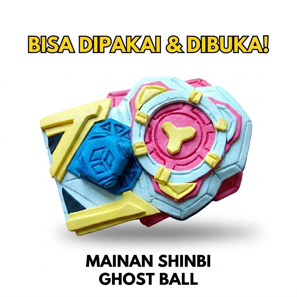Mainan Gelang Shinbi Ghost Ball Season 4 Bola Makhluk Bisa Dipakai & Dibuka Handmade