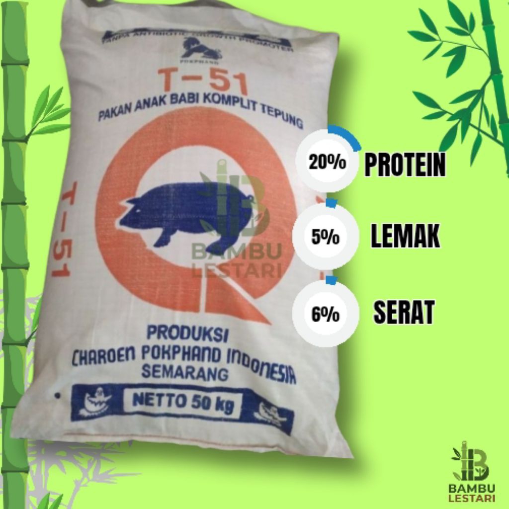 Pur babi T51 dengan kemasan fress
