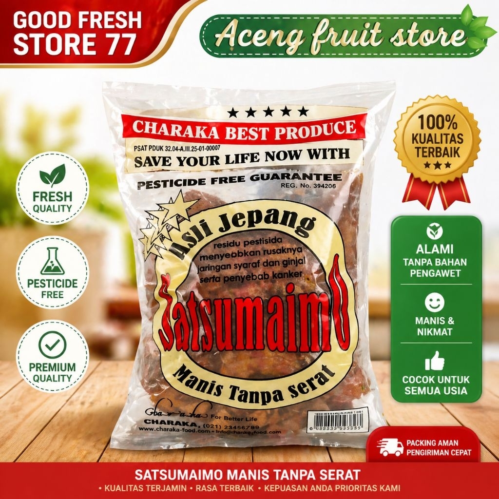 Charaka ubi jepang satsumaimo ubi  manis tanpa serat -+1 kg