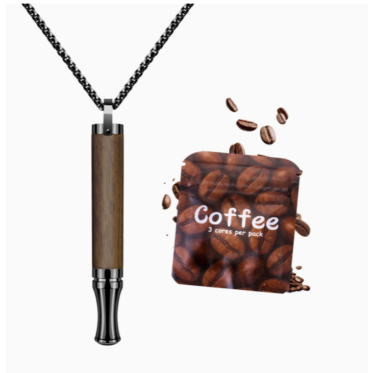 Kalung stainless steel pereda stres berbahan dasar minyak esensial herbal dan rasa buah, untuk memba