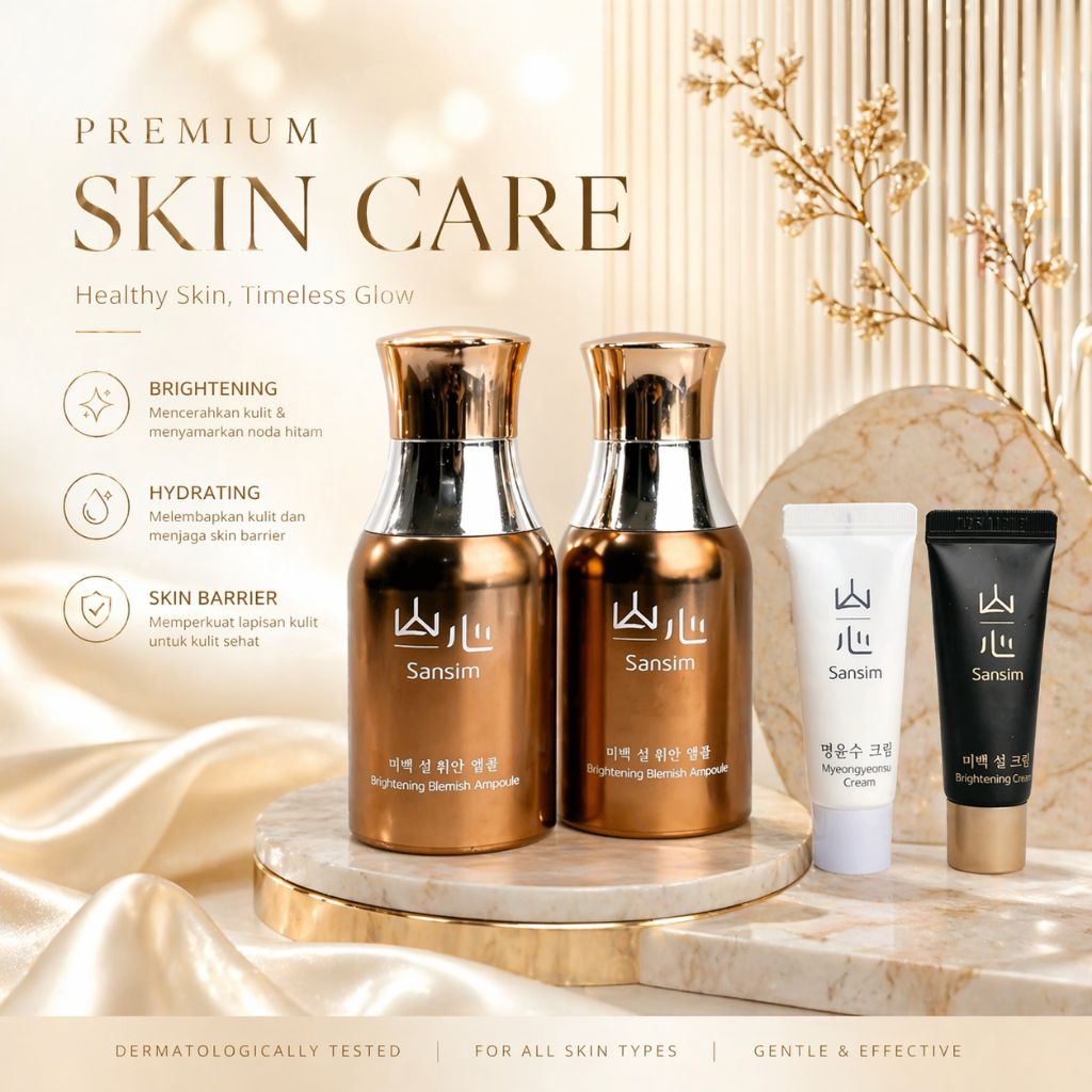 Jutanhak - Sansim Brightening Blemish Ampoule Double Set - Ampul Flek Hitam Dark Spot Skin Barrier K