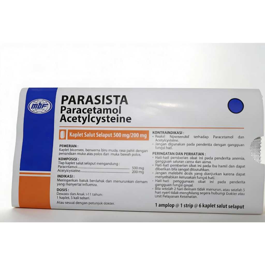 Parasista Tablet Paracetamol Atasi Demam Nyeri [cms]