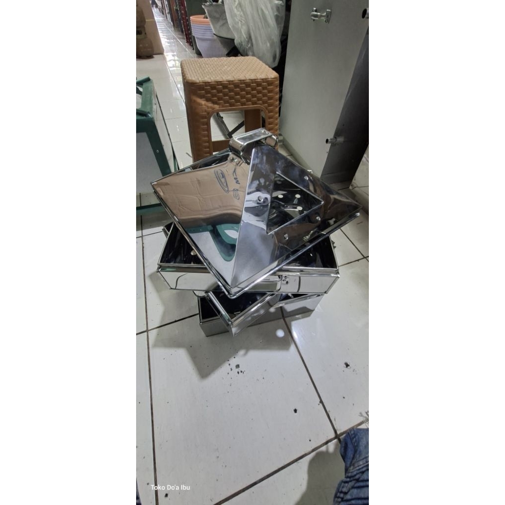 kalakat kukusan langseng susun kotak 40x40 bahan stenliss