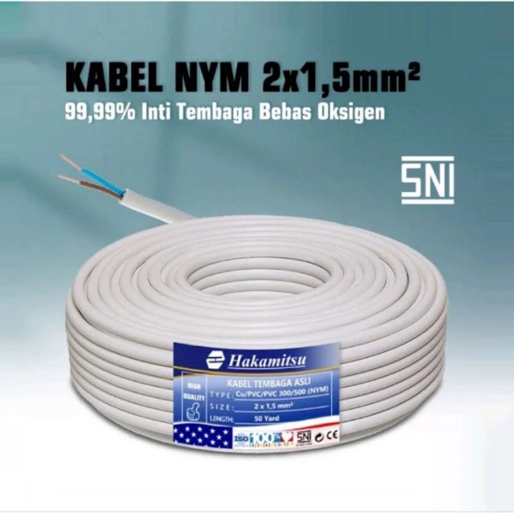 Kabel NYM 2 X 1.5MM 50Y Hakamitsu