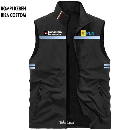 Rompi K3 Danantara PLN Rompi Outdoor Danantara PLN, Rompi Bisa Kustom Logo Dan Nama