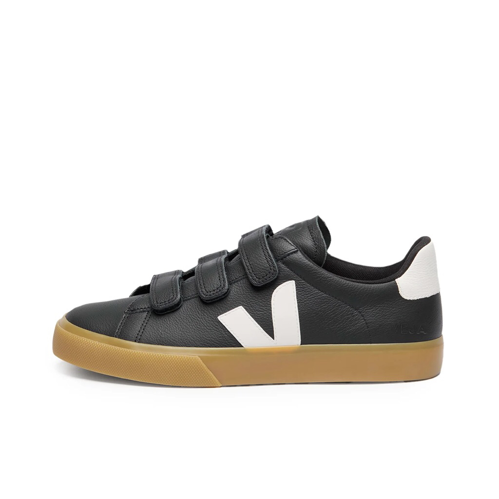 Veja Recife Leather Black White