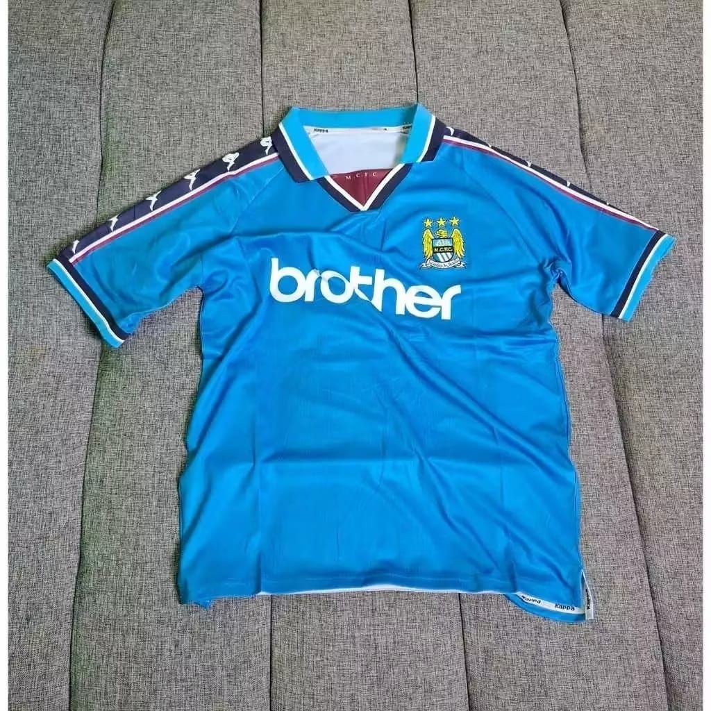 (RETRO) JERSEY RETRO VINTAGE MAN CITY HOME 97/98 HIGH QUALITY
