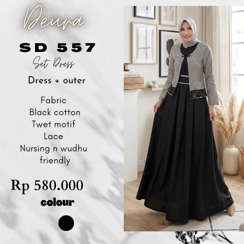 Deura SD 557 / Deuira / Setelan Deura / Stelan Deura / Deura Edisi Lebaran / Deura Colection / Gamis