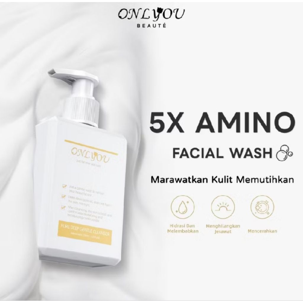 ONLYOU FACIALWASH ANTI ACNE OIL CONTROL BRIGHTENING BPOM ORIGINAL