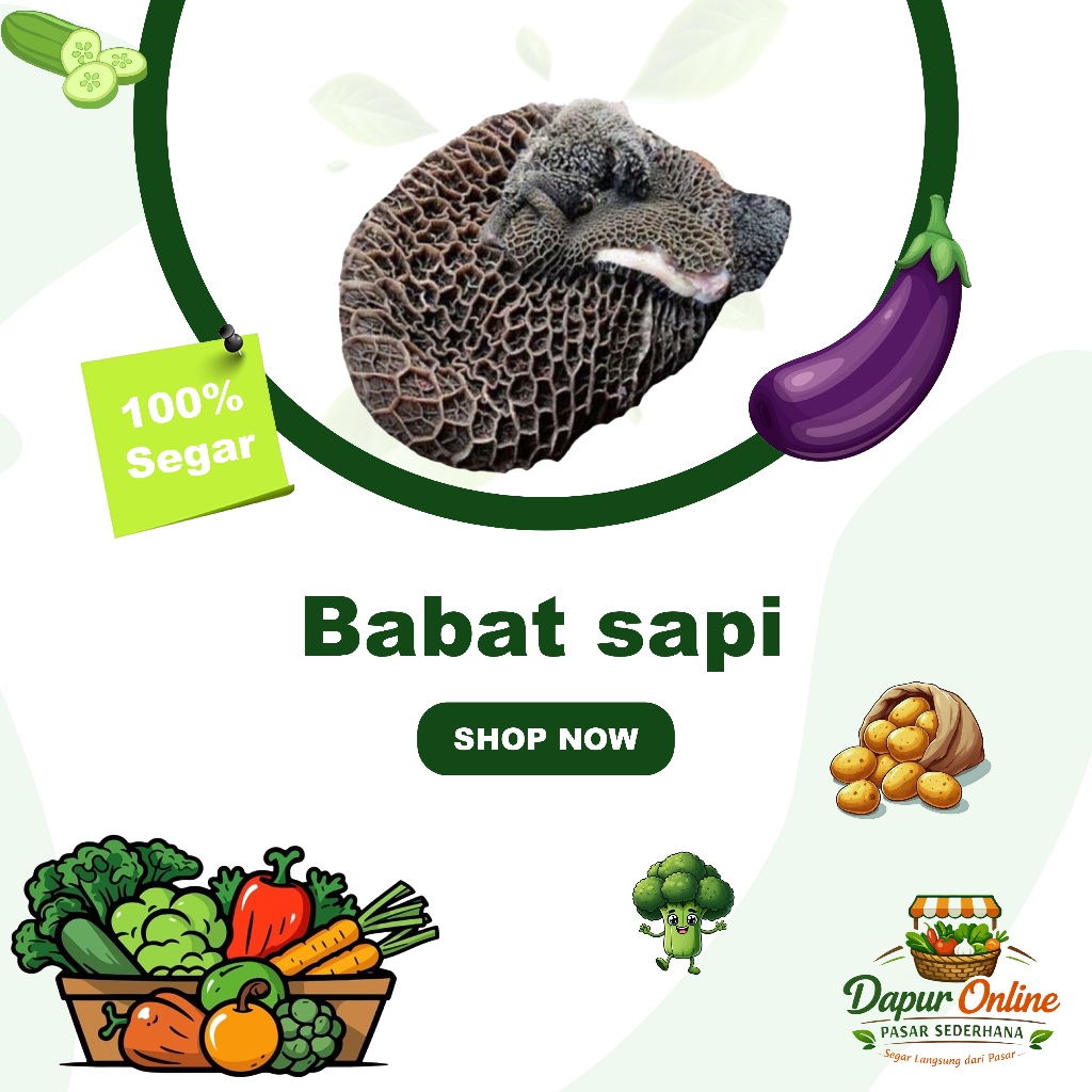 Babat sapi Fresh Halal | Langsung dari pasar Sederhana Bandung