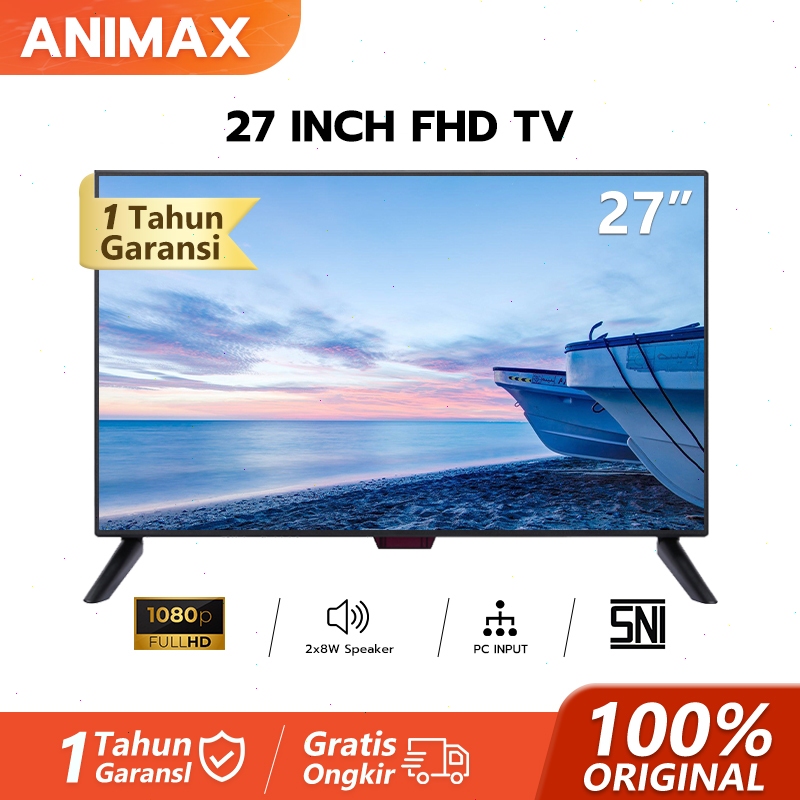 Animax TV LED Digital 27 inch-Digital TV 21/22/24/25/27 Inch TV LED 24 inch Garansi 1 Tahun