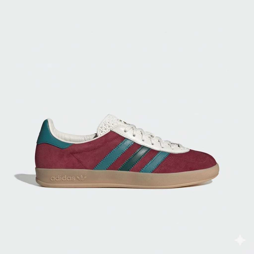 Adidas Gazelle Indoor Collegiate Burgundy Green